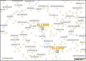 map of El Caño