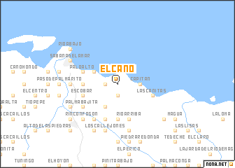 map of El Caño