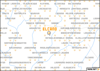 map of El Caño