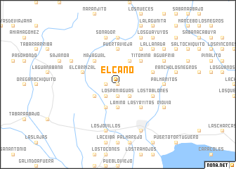 map of El Caño