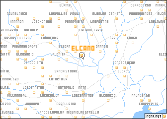 map of El Caño