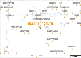 map of El Cántaro Alto