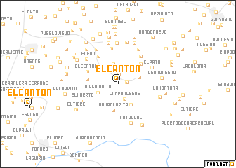 map of El Cantón