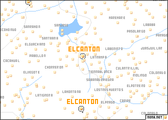 map of El Cantón