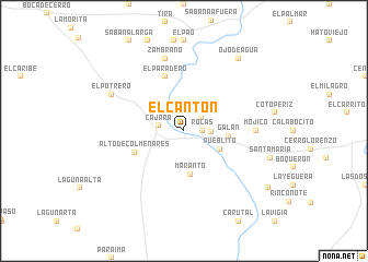 map of El Cantón