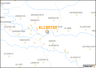 map of El Cantón