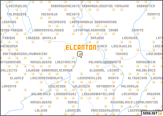 map of El Cantón