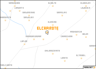 map of El Capirote