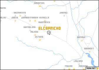 map of El Capricho