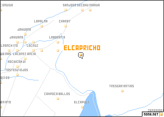 map of El Capricho