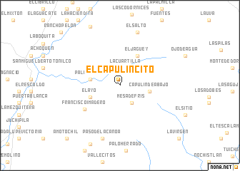 map of El Capulincito