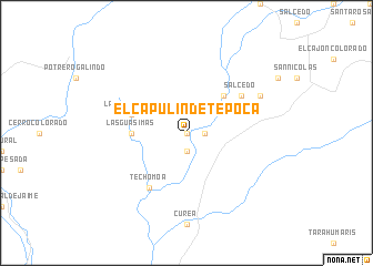 map of El Capulín de Tepoca