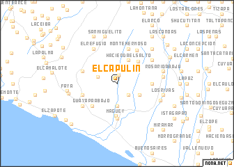 map of El Capulín