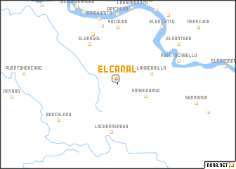 map of El Caral