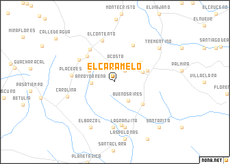 map of El Caramelo