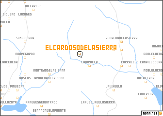 map of El Cardoso de la Sierra