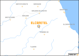 map of El Caretel