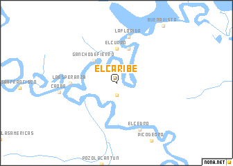 map of El Caribe