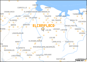 map of El Cariflaco