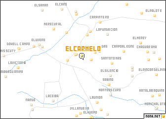 map of El Carmelo