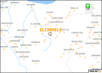 map of El Carmelo