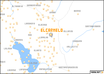 map of El Carmelo