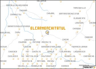 map of El Carmen Chitatul