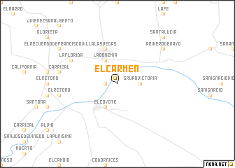 map of El Carmen