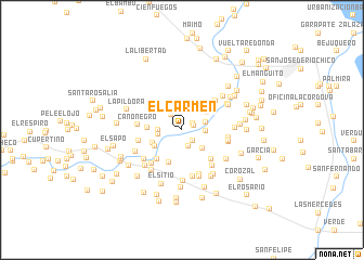 map of El Carmen