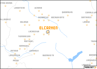 map of El Carmen