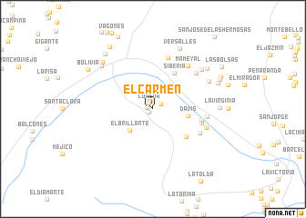 map of El Carmen