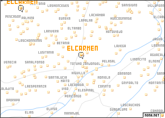 map of El Carmen