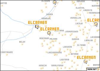 map of El Carmen