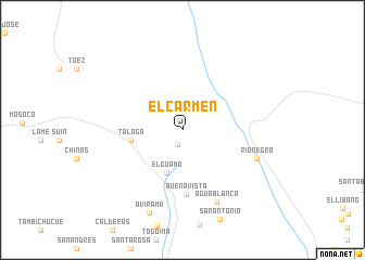 map of El Carmen