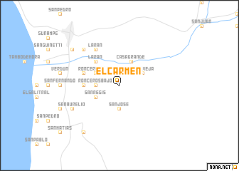 map of El Carmen