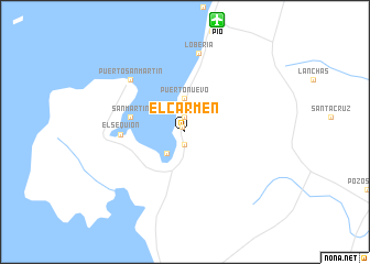 map of El Carmen