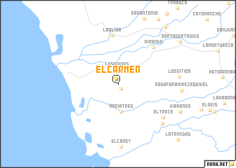 map of El Carmen