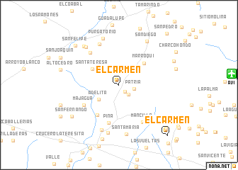 map of El Carmen