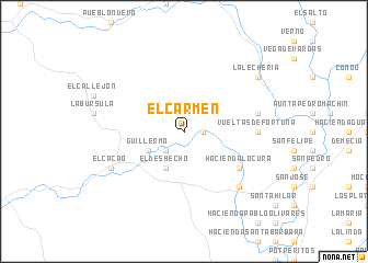 map of El Carmen