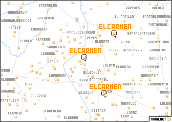 map of El Carmen