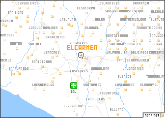 map of El Carmen