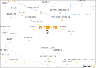 map of El Carmen