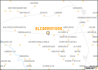 map of El Carpintero