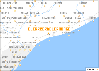 map of El Carrer del Canonge