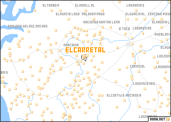 map of El Carretal