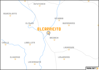 map of El Carricito