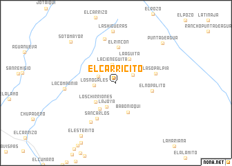 map of El Carricito