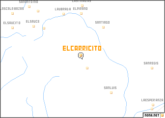 map of El Carricito