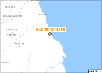 map of El Carrizalito