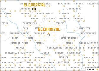 map of El Carrizal